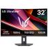 LG UltraGear Monitor 31.5" Curvo 1000R VA QHD FreeSync 180Hz - Respuesta 1ms - 16:9 - HDMI, DisplayPort - VESA 100x100mm
