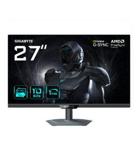 MONITOR GIGABYTE 27" G27UP,SS IPS,3840X2160,0.155PP,1000:1,1MS,160HZ,2HDMI+1DP+USB2.0+1USB TYPE C,AJUSTE ALTURA