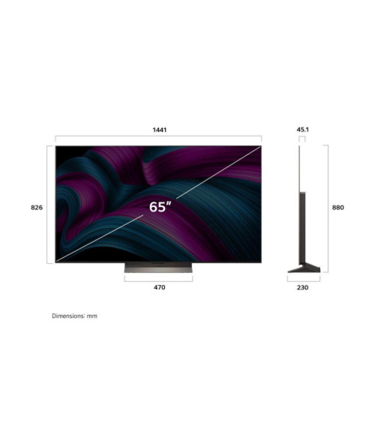 LG OLED evo AI OLED65C56LB 165,1 cm (65") 4K Ultra HD Smart TV Wifi Marrón