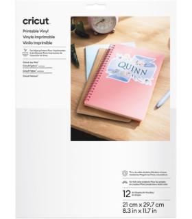 CRICUT PRINTABLE VINYL A4 - 12 SHEETS (WHITE