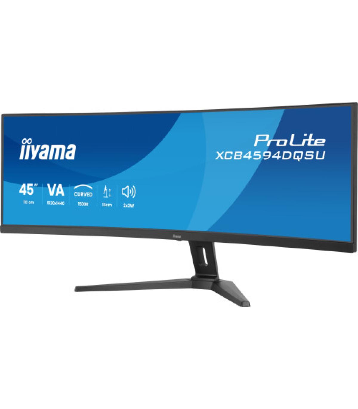 MONITOR IIYAMA PANTALLA CURVA PARA PC 113 CM (45") 5120 X 1440 PIXELES DUAL QHD LED PANEL VA USB-C HDMI DISPLAYPORT