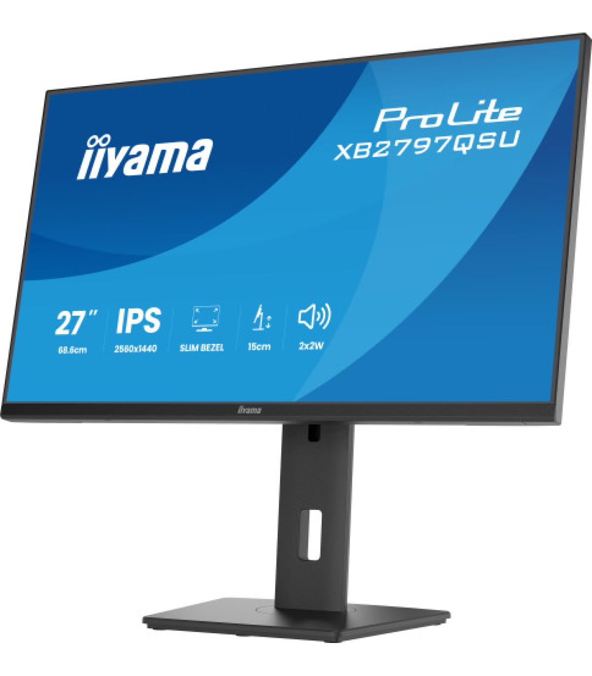 iiyama ProLite XB2797QSU-B1 pantalla para PC 68,6 cm (27") 2560 x 1440 Pixeles Quad HD LED Negro
