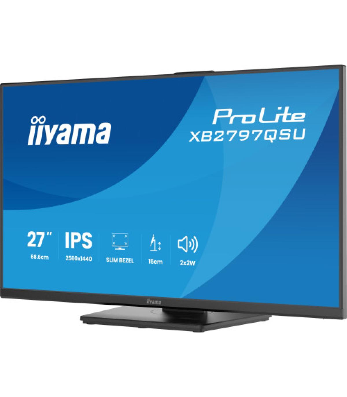 iiyama ProLite XB2797QSU-B1 pantalla para PC 68,6 cm (27") 2560 x 1440 Pixeles Quad HD LED Negro