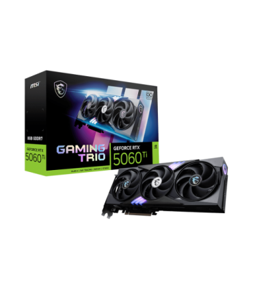 VGA MSI RTX 5060 TI 8G GAMING TRIO OC,NV,RTX5060TI,8GB,GDDR7,128BIT,1HDMI+3DP,TWIN FROZR 4 (3 VENTILADORES