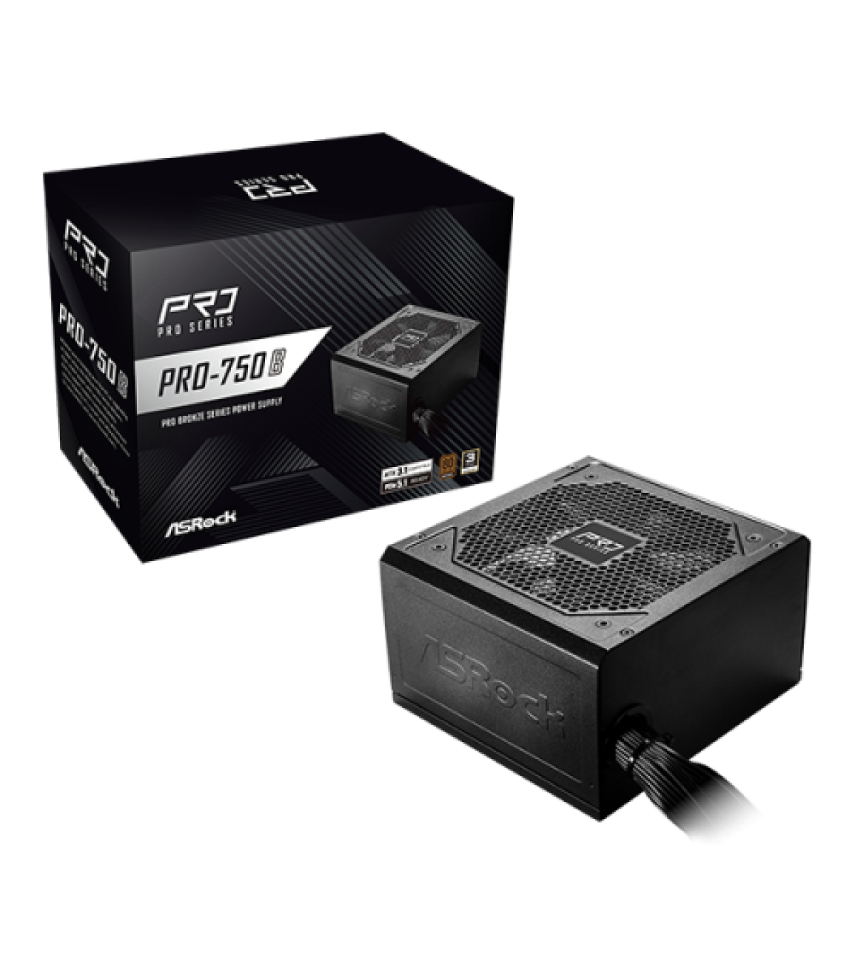 FUENTE ALIMENTACION ASROCK PRO-750B,PSU,850W,BRONZE
