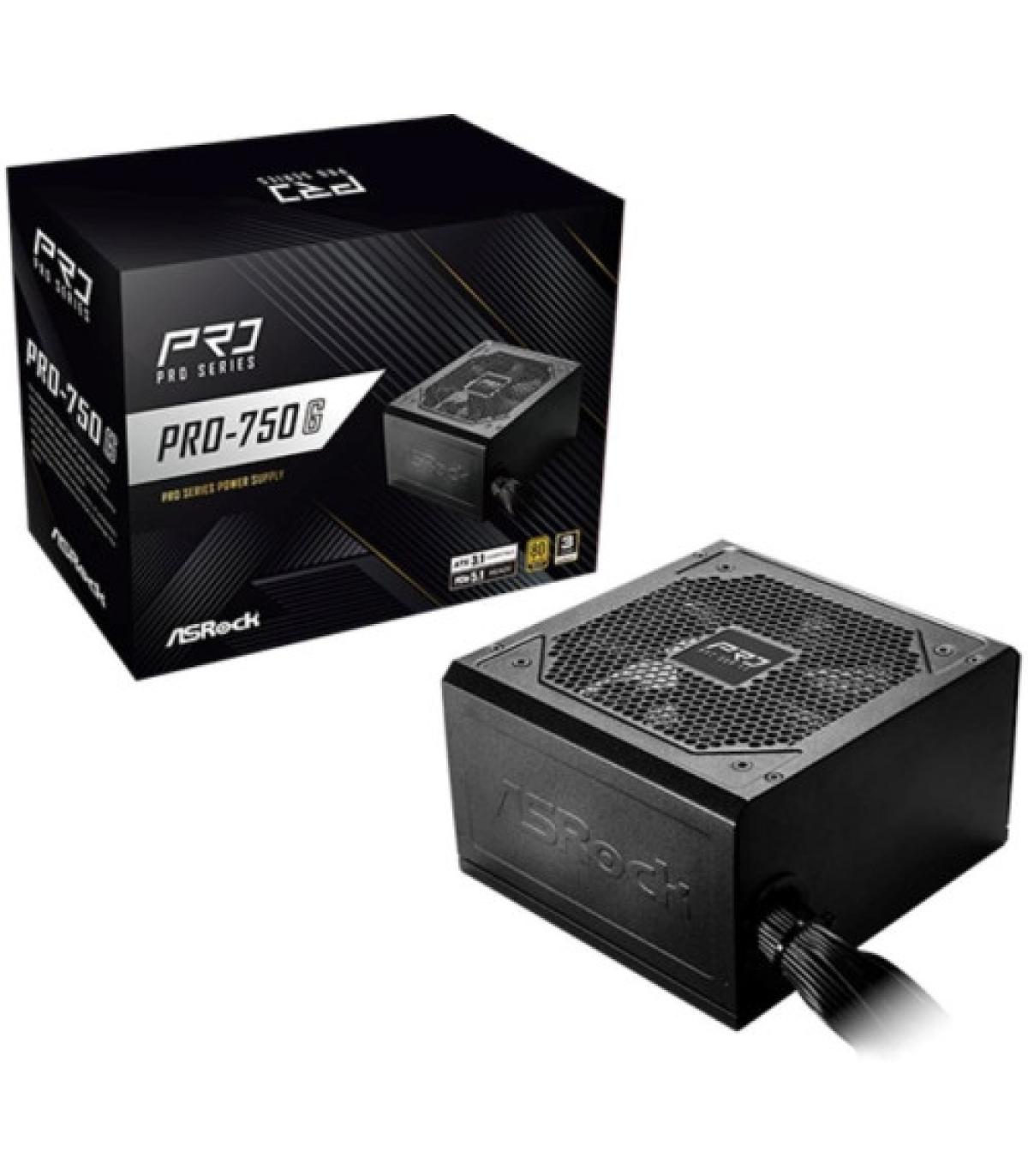 FUENTE ALIMENTACION ASROCK PRO-750G,PSU,750W,80 PLUS GOLD