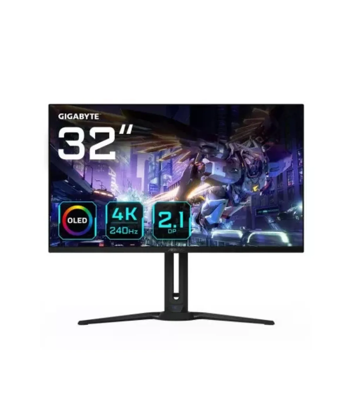 MONITOR GIGABYTE 32" AORUS FO32U2P,OLED,3840X2160 (UHD),0.18PP,1,5M:1,0,03MS,240HZ,2HDMI+2DP+MINIDP+3USB3.2+1TYPE-C,ALTAVOCES