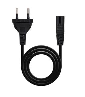 Nanocable Cable de Alimentacion Forma 8 CEE7/16 Macho a C7 Hembra 2m - Color Negro