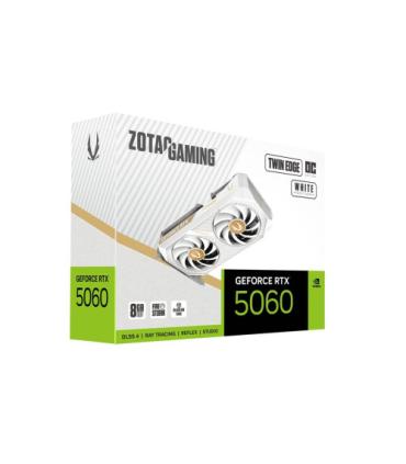 VGA ZOTAC RTX 5060 TWIN EDGE OC 8GB WHITE VERSION,NV,RTX5060,8GB,GDDR7,128BIT,1HDMI+3DP,2 VENTILADORES (ZT-B50600Q-10M