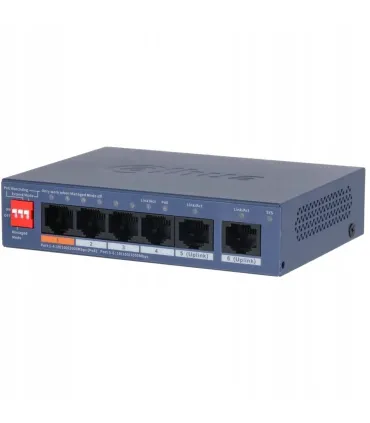 (DH-CS4006-4GT-60-V2) DAHUA SWITCH 6 PUERTOS CLOUD MANAGED GIGABIT, 4 PUERTOS POE, 60W, HI-POE, L2