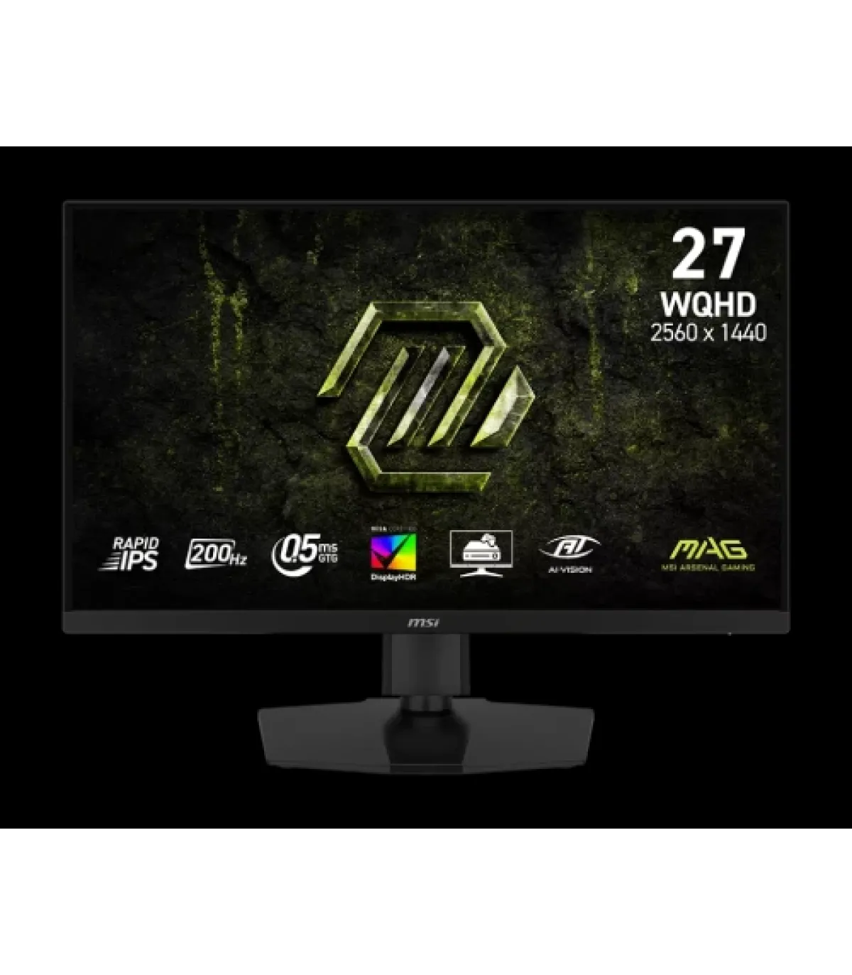 MSI MONITOR MAG 274QPF E20. 27" RAPID IPS PLANO. 2560X1440 200HZ. NEGRO