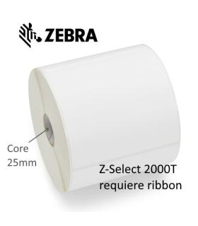 Zebra Z-Select 2000T Pack de 12 Rollos de Etiquetas Transferencia Termica Originales 57x51 mm - 1.370 Unidades por Rollo - 30072