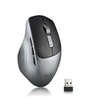 NGS Raton Inalambrico Multimodo 1600 DPI - 6 Botones y Rueda de Desplazamiento - Teclas Silenciosas - Color Negro