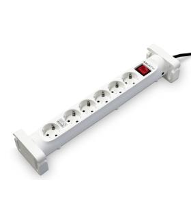 Salicru Regleta SPS SAFE 6S Protectores Electricos Activos de Ultima Generacion - 6 Tomas Schuko - Color Blanco