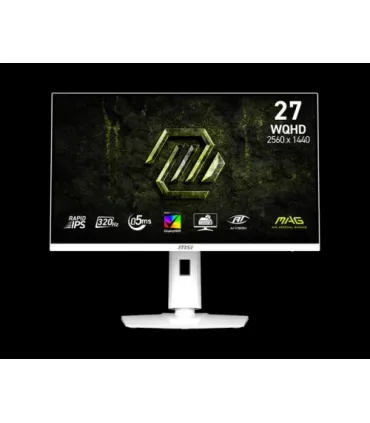 MSI MONITOR MAG 274QRFW X32. 27" RAPID IPS FLAT. 2560X1440. 320HZ. BLANCO