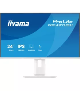 MONITOR IIYAMA PANTALLA PARA PC 60,5 CM (23,8") 1920 X 1080 PIXELES FULL HD LED PANEL IPS COLOR BLANCO AJUSTABLE HDMI DISPLAYPOR