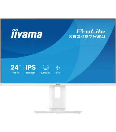 MONITOR IIYAMA PANTALLA PARA PC 60,5 CM (23,8") 1920 X 1080 PIXELES FULL HD LED PANEL IPS COLOR BLANCO AJUSTABLE HDMI DISPLAYPOR