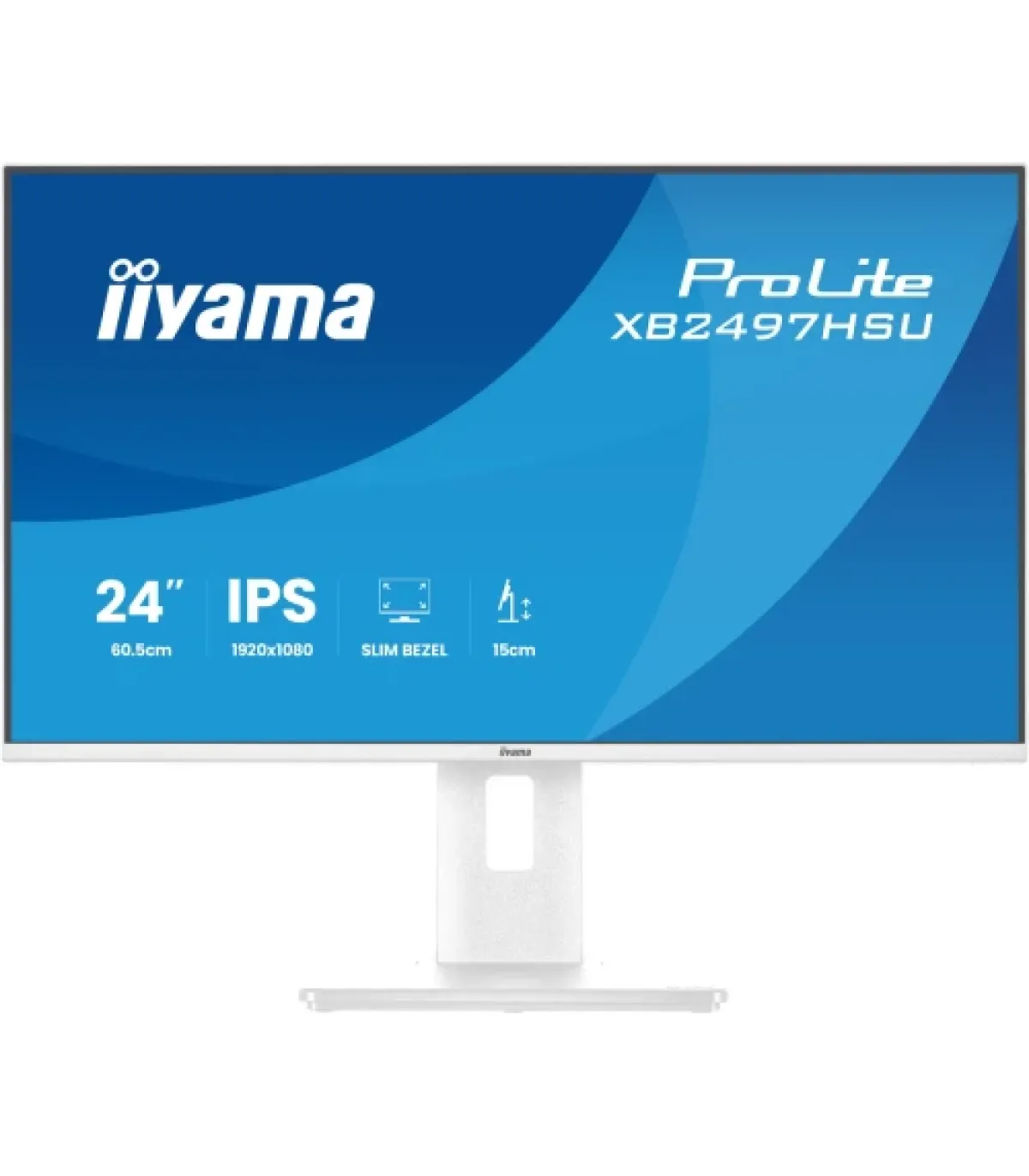 MONITOR IIYAMA PANTALLA PARA PC 60,5 CM (23,8") 1920 X 1080 PIXELES FULL HD LED PANEL IPS COLOR BLANCO AJUSTABLE HDMI DISPLAYPOR