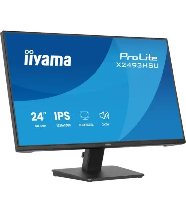 MONITOR IIYAMA PANTALLA PARA PC 60,5 CM (23,8") 1920 X 1080 PIXELES FULL HD LED PANEL IPS CONEXIONES HDMI DISPLAYPORT Y USB