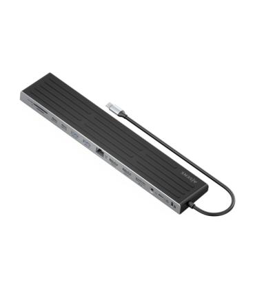 Aisens USB-C Dock 13 En 1 - USB-C a 2xHDMI - 1xDisplayPort - 1xRJ45 - 3xUSB-A - 2xUSB-C - 1xUSB-C PD - 1xAudio - 1xSD - 1xMicro.