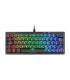 Mars Gaming MKMINIPRO Teclado Compacto Hibrido H-Mech - Switch SKN Marron - Disposicion QWERTY ES - Iluminacion RGB Chroma - 300