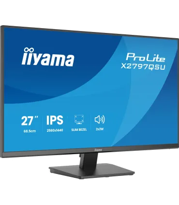 MONITOR IIYAMA PANTALLA PARA PC 68,6 CM (27") 2560 X 1440 PIXELES QUAD HD LED PANEL IPS HDMI DISPLAYPORT USB