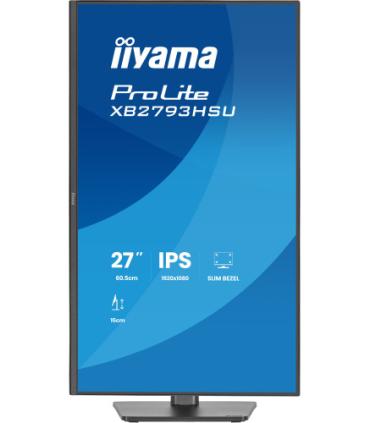 MONITOR IIYAMA PANTALLA PARA PC 68,6 CM (27") 1920 X 1080 PIXELES FULL HD LED PANEL IPS ERGONÓMICO HDMI DISPLAYPORT USB