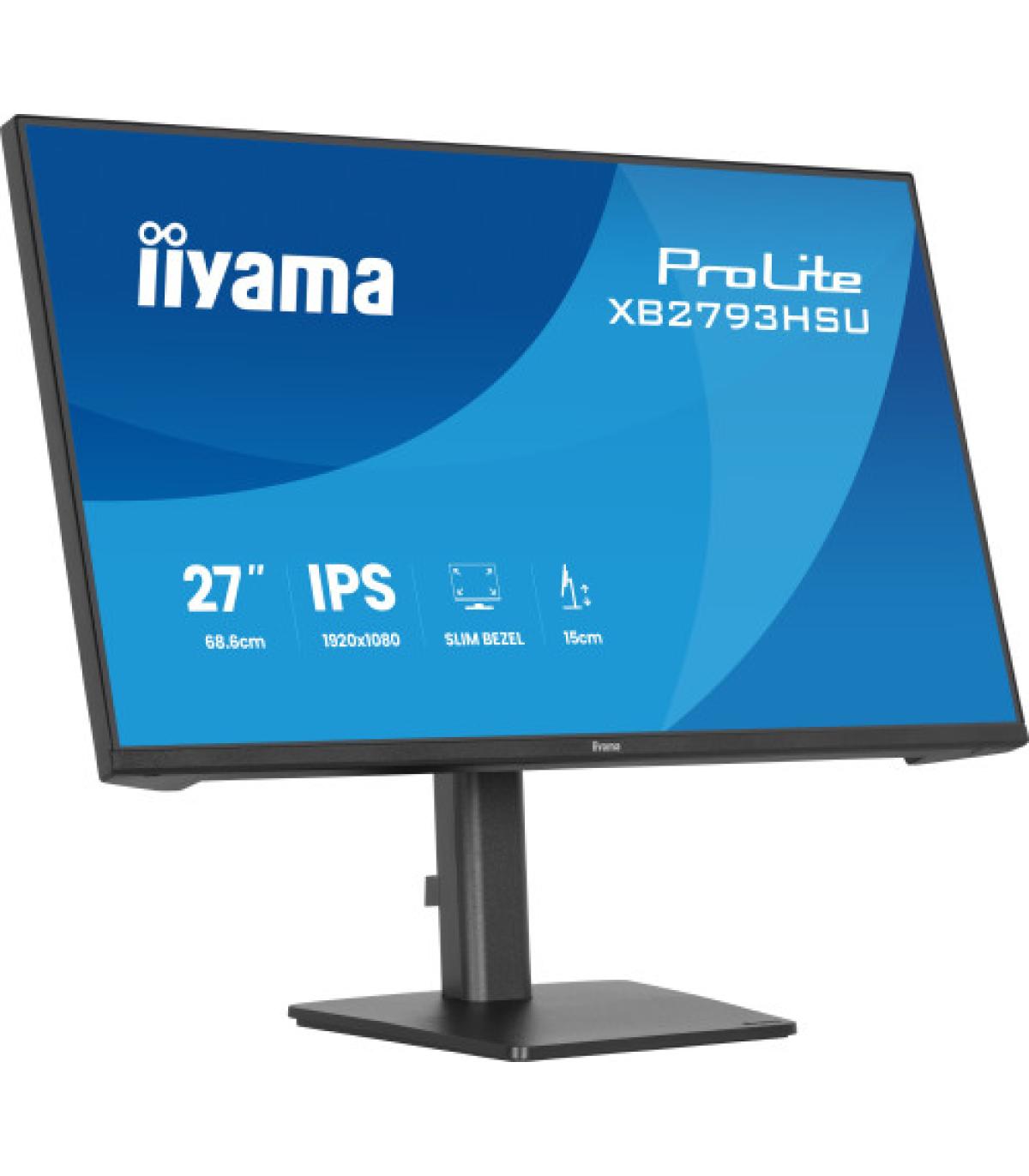 MONITOR IIYAMA PANTALLA PARA PC 68,6 CM (27") 1920 X 1080 PIXELES FULL HD LED PANEL IPS ERGONÓMICO HDMI DISPLAYPORT USB