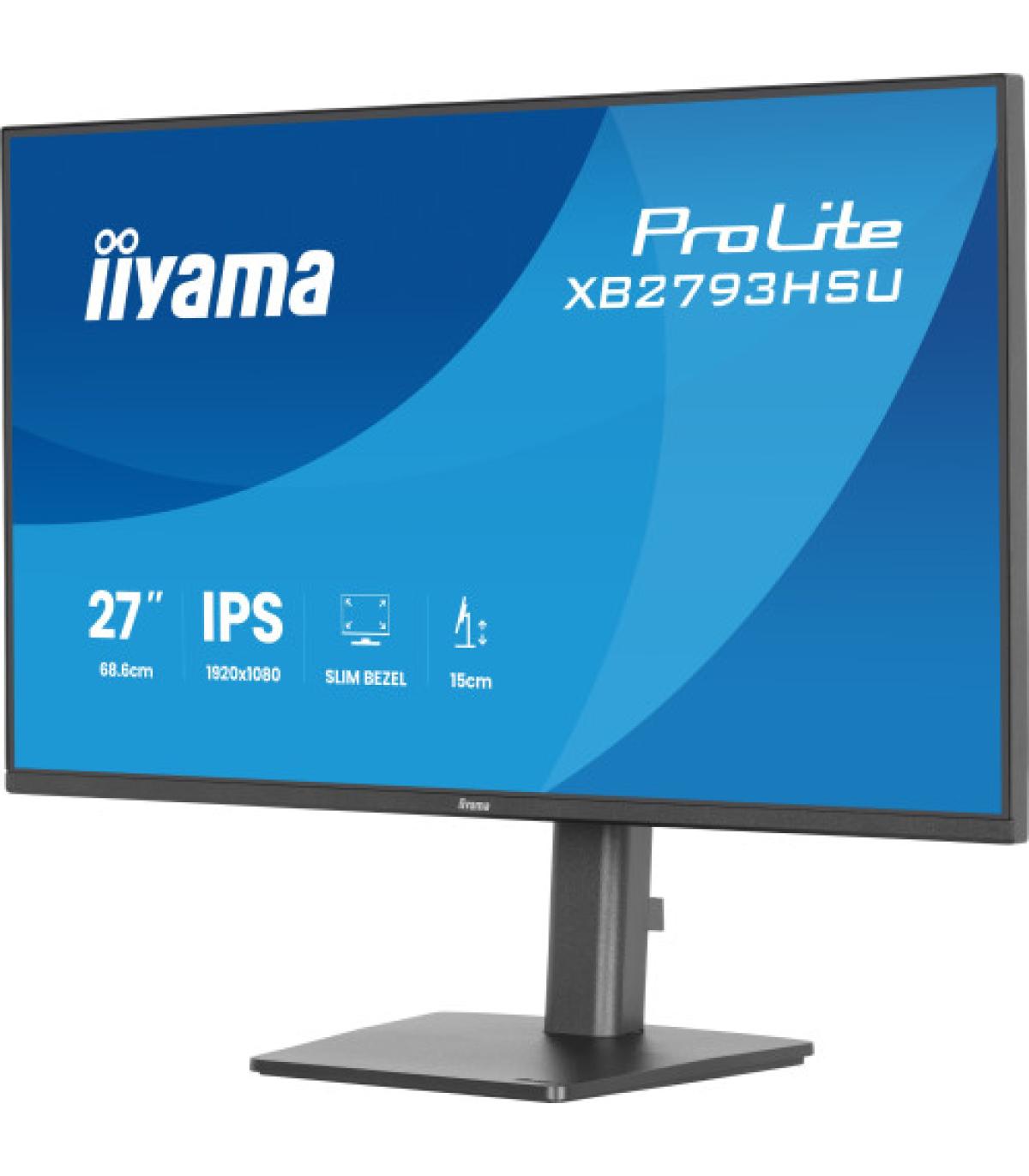 MONITOR IIYAMA PANTALLA PARA PC 68,6 CM (27") 1920 X 1080 PIXELES FULL HD LED PANEL IPS ERGONÓMICO HDMI DISPLAYPORT USB