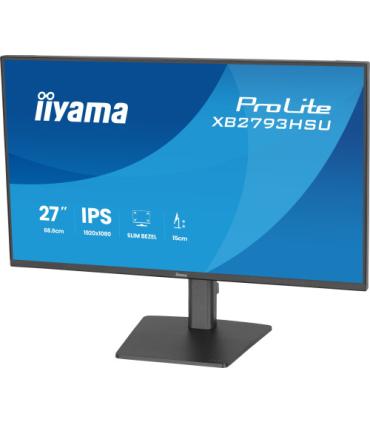 MONITOR IIYAMA PANTALLA PARA PC 68,6 CM (27") 1920 X 1080 PIXELES FULL HD LED PANEL IPS ERGONÓMICO HDMI DISPLAYPORT USB