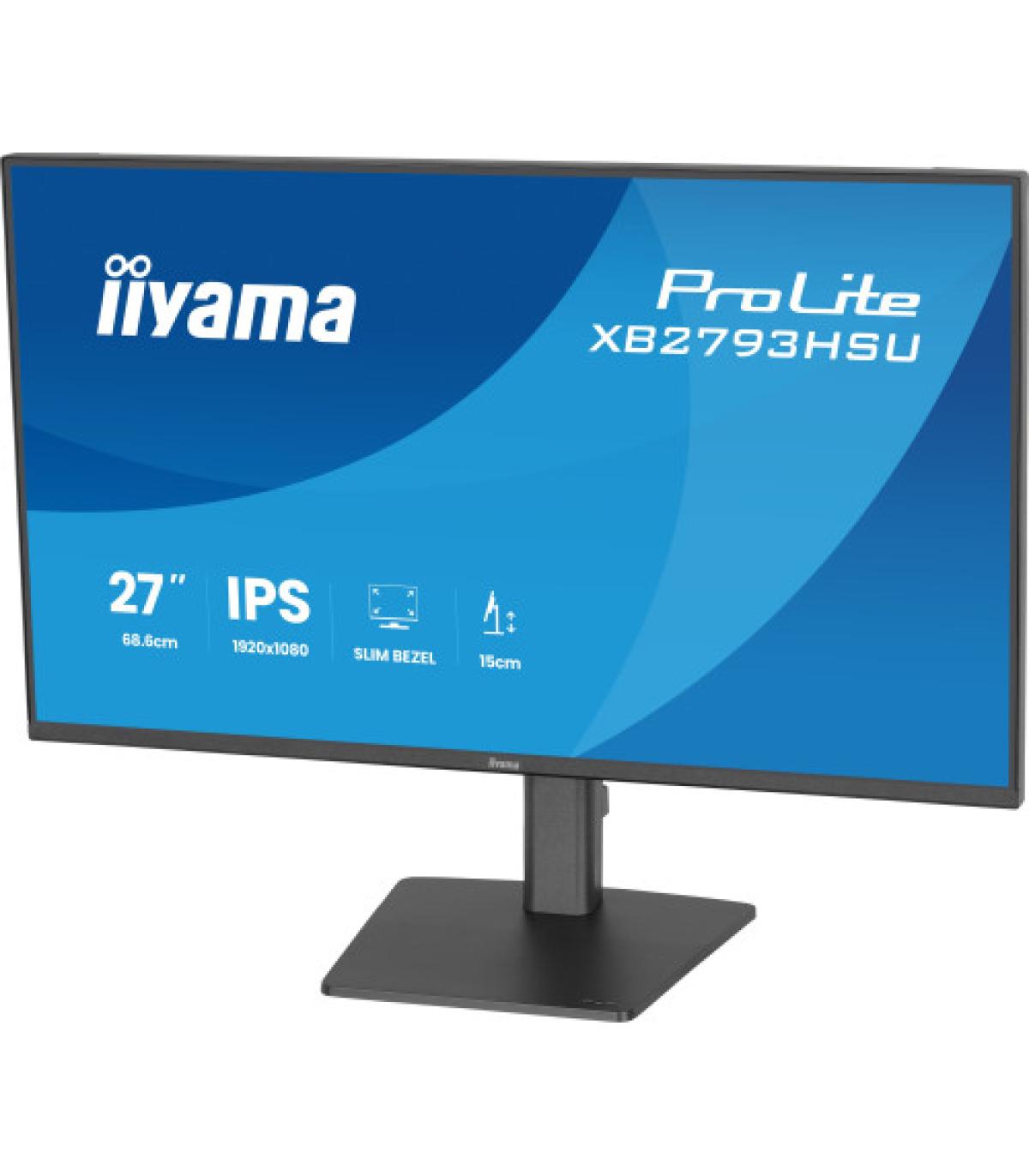 MONITOR IIYAMA PANTALLA PARA PC 68,6 CM (27") 1920 X 1080 PIXELES FULL HD LED PANEL IPS ERGONÓMICO HDMI DISPLAYPORT USB