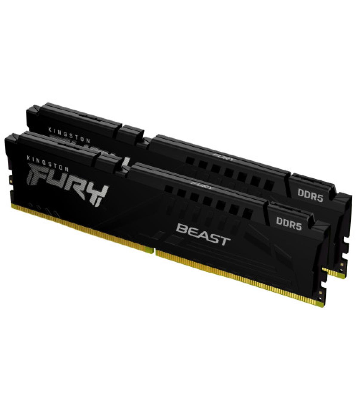 MEMORIA KINGSTON 32GB KIT2 6000MT/S DDR5 CL36 FURY BEAST BLACK EXPO - KF560C36BBE2K2-32