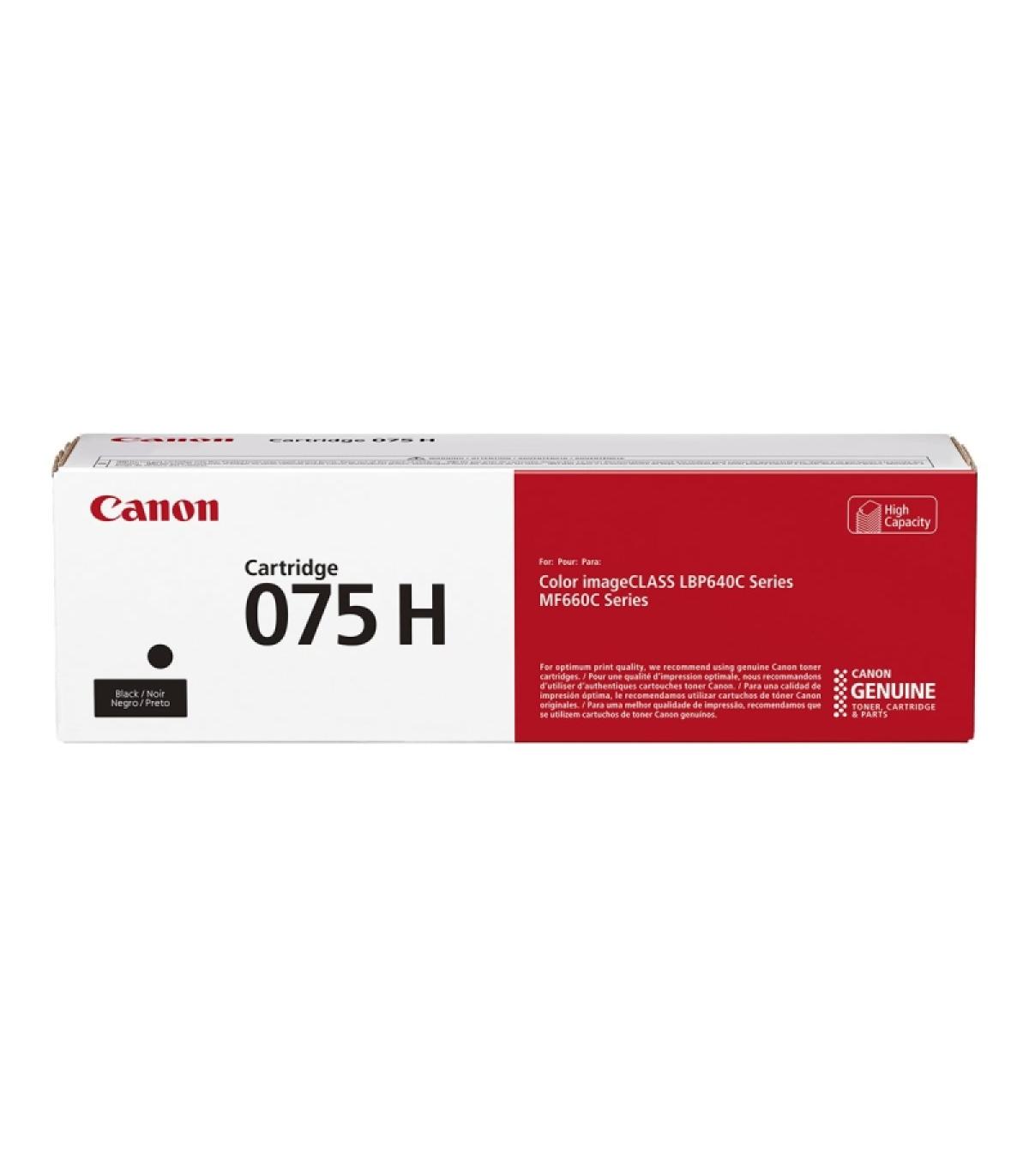 Canon 075H Negro Cartucho de Toner Original - 6369C002