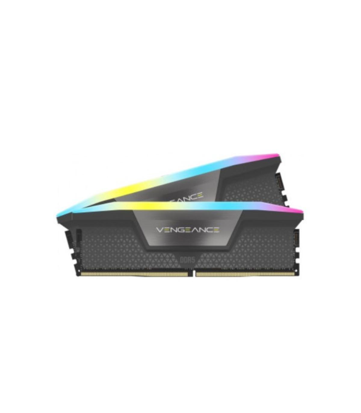 MEMORIA CORSAIR DDR5 16GB 2X8GB PC5600 VENGEANCE RGB CMH16GX5M2B5600Z40