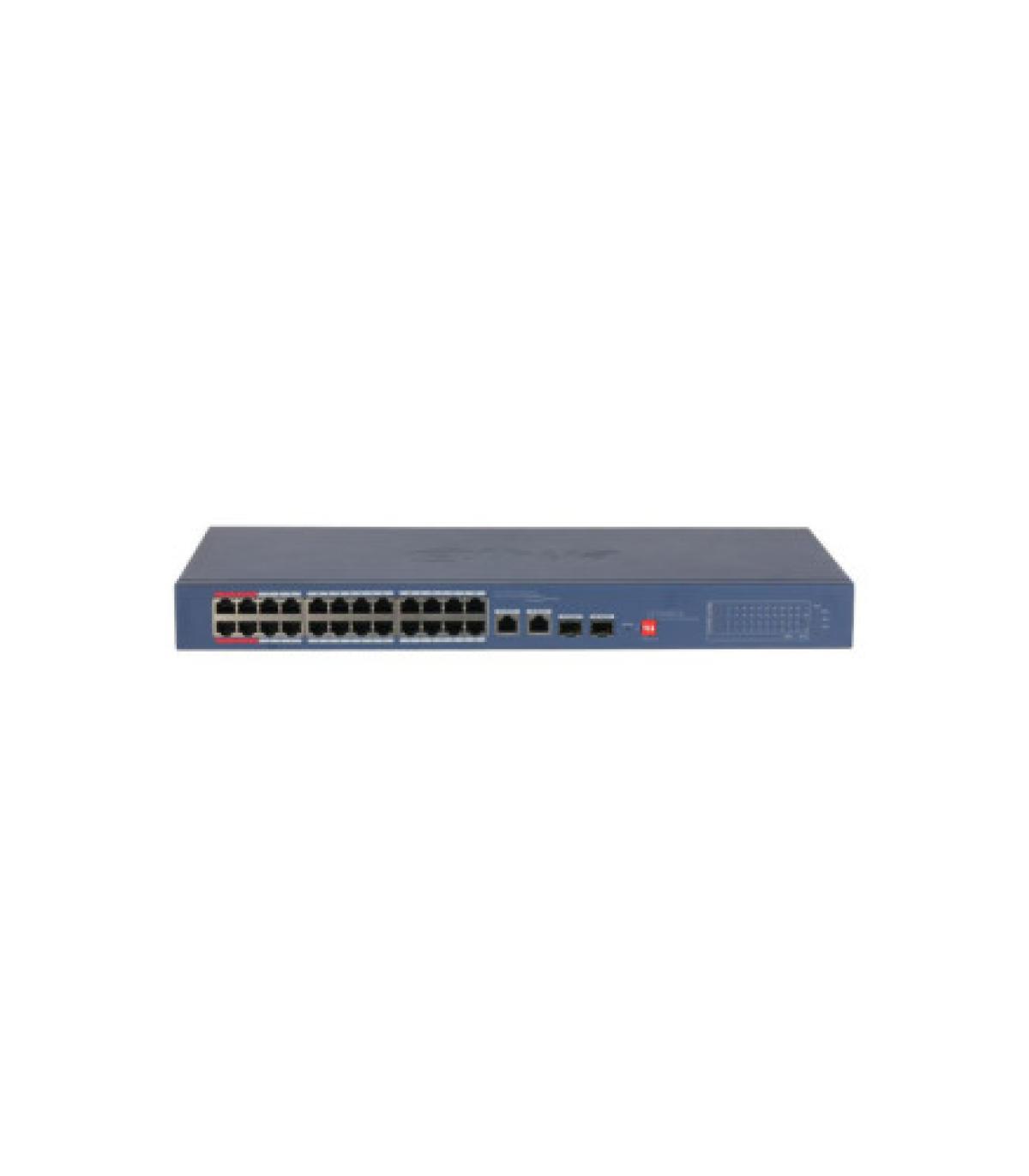 (DH-CS4226-24ET-240-V2) DAHUA SWITCH 26 PUERTOS CLOUD MANAGED, 24 PUERTOS POE, 240W, HI-POE, L2
