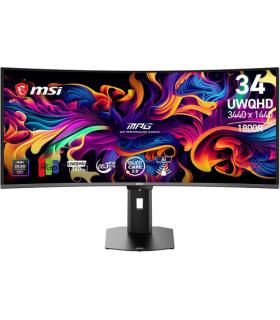 MSI MONITOR MPG 341CQR QD-OLED X36. 34" CURVE 1800R. 3440X1440 (UWQHD). 360HZ. NEGRO