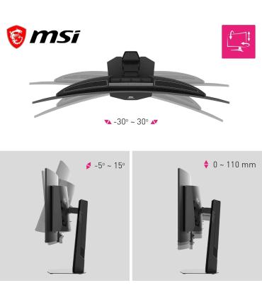 MSI MONITOR MPG 341CQR QD-OLED X36. 34" CURVE 1800R. 3440X1440 (UWQHD). 360HZ. NEGRO