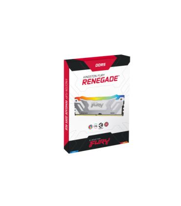 MEMORIA KINGSTON 24GB 8400MT/S DDR5 CL40 CUDIMM FURY RENEGADE RGB WHITE XMP - KF584CU40RWA-24