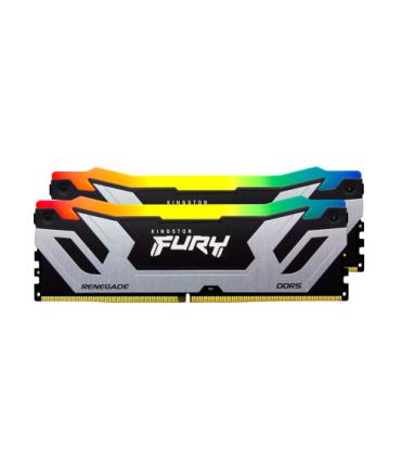 MEMORIA KINGSTON 48GB 8400MT/S DDR5 CL40 CUDIMM (KIT OF 2) FURY RENEGADE RGB SILVER XMP - KF584CU40RSAK2-48