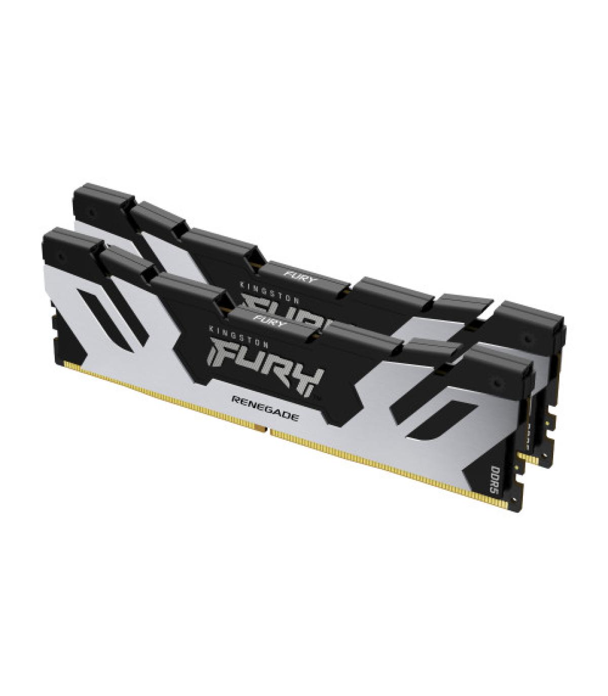 MEMORIA KINGSTON 48GB 8400MT/S DDR5 CL40 CUDIMM (KIT OF 2) FURY RENEGADE SILVER XMP - KF584CU40RSK2-48