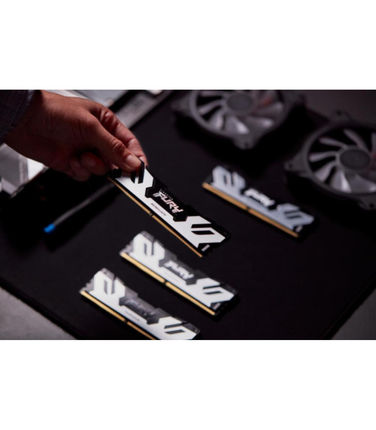 MEMORIA KINGSTON 48GB 8400MT/S DDR5 CL40 CUDIMM (KIT OF 2) FURY RENEGADE SILVER XMP - KF584CU40RSK2-48