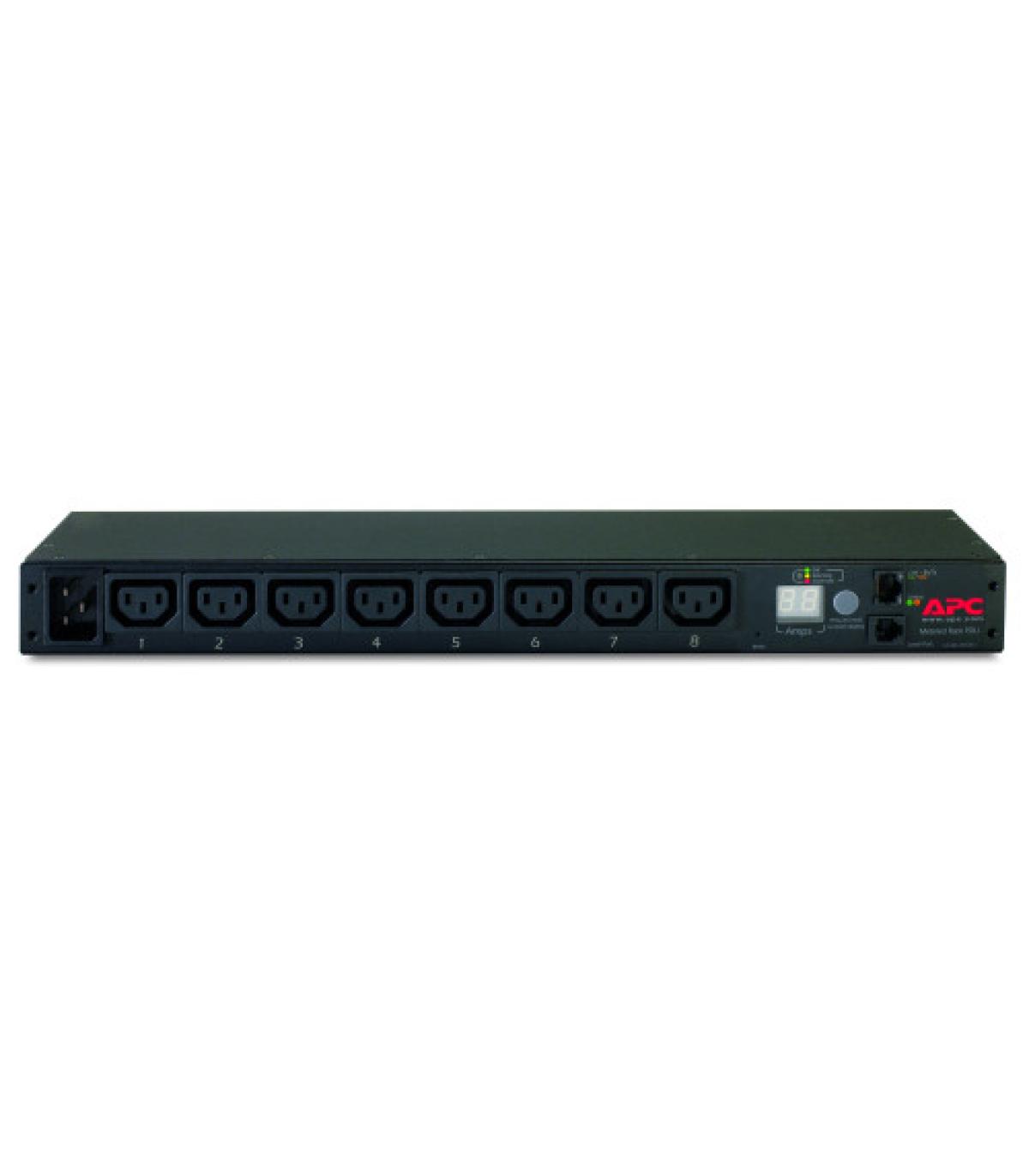 APC RACK PDU, METERED, 1U, 16A, 208/230V, (8) C13