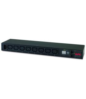 APC RACK PDU, METERED, 1U, 12A/208V, 10A/230V, (8) C13