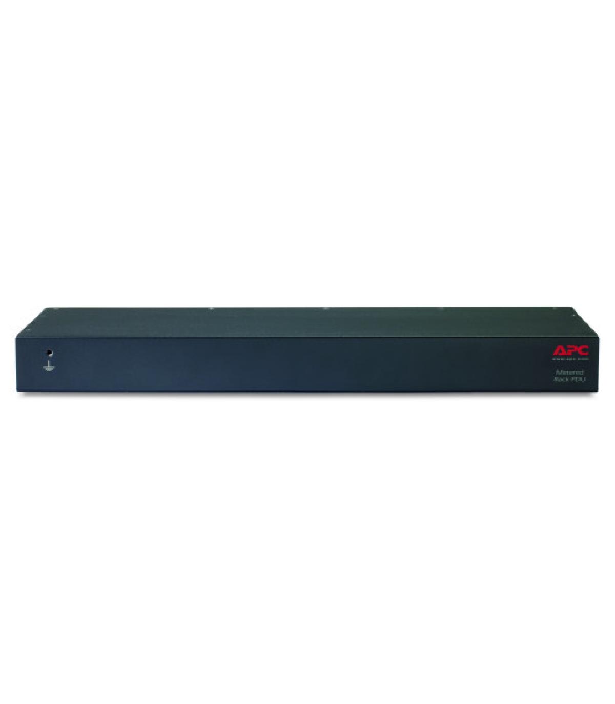 APC RACK PDU, METERED, 1U, 12A/208V, 10A/230V, (8) C13