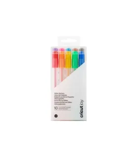 CRICUT JOY GLITTER GEL PENS 10-PACK (RAINBOW + PINK, BROWN, BLACK