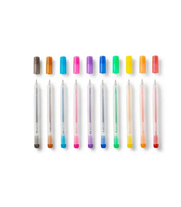 CRICUT JOY GLITTER GEL PENS 10-PACK (RAINBOW + PINK, BROWN, BLACK