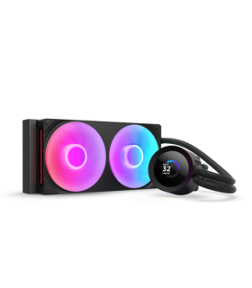 NZXT KRAKEN 240 RGB V2 - 240MM AIO LIQUID COOLER W/ 1.54IN. DISPLAY & & RGB CORE FAN ENTRY VERSION (BLACK