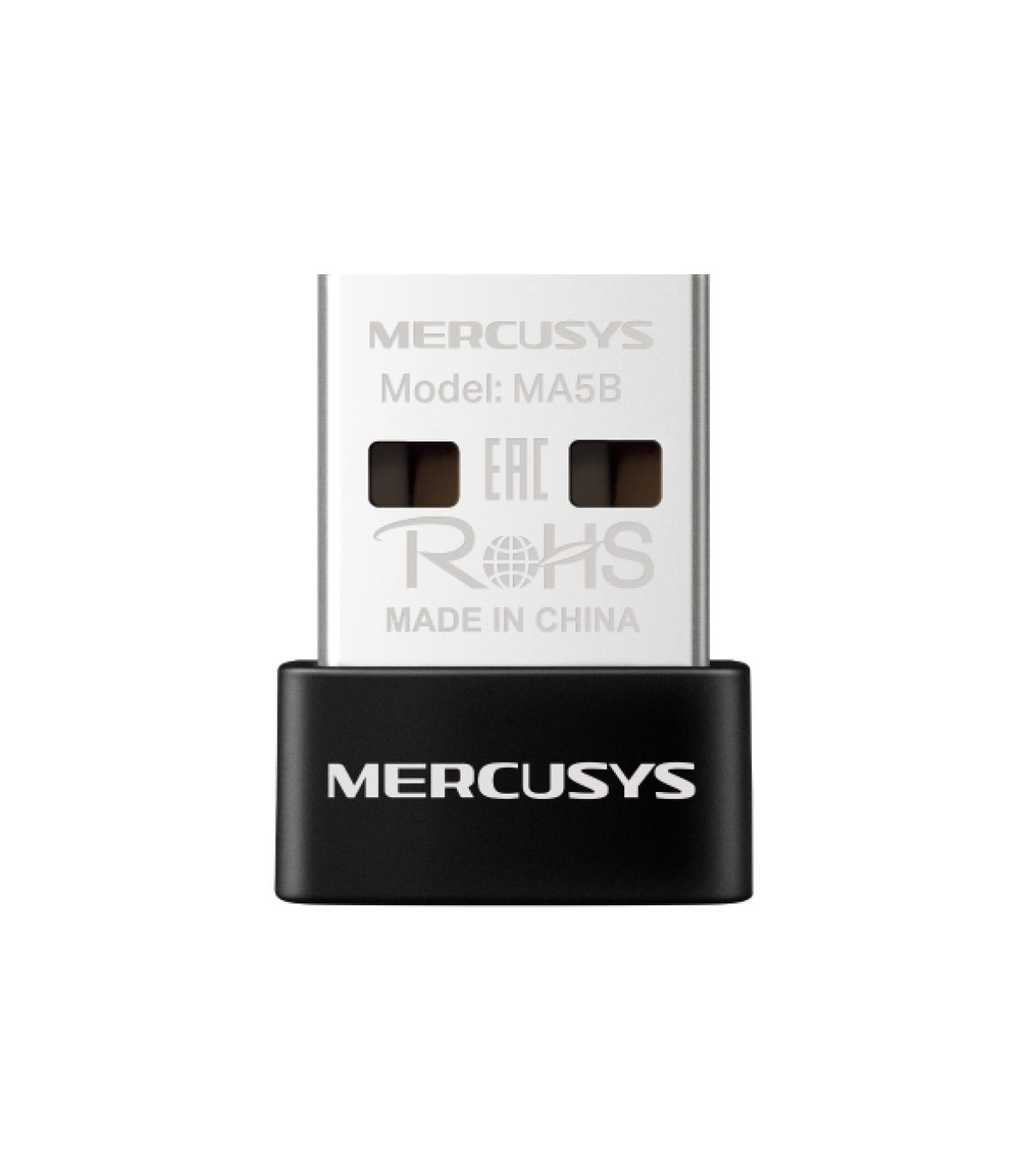 Mercusys MA5B Adaptador USB Nano Bluetooth 5.4 - Hasta 7 Conexiones Simultaneas - Color Negro