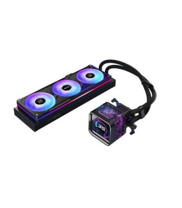 SISTEMA DE REFRIGERACION ASROCK PARA CPU PHANTOM GAMING 360 LCD,1851/1700/AM5/AM4,3X120MM,ARGB,IPS LCD,NEGRO