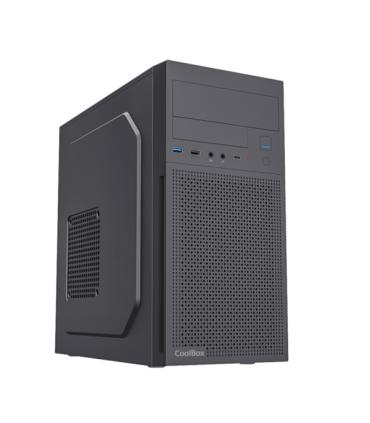 Coolbox M680 Caja Torre MicroATX - Tamaño Disco Soportado 3.5", 2.5" - USB-C, USB-A 3.2, USB-A 2.0 y Audio - Fuente de Alimentac